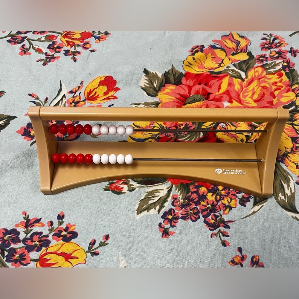 Learning Resources Abacus with Red and White Beads
